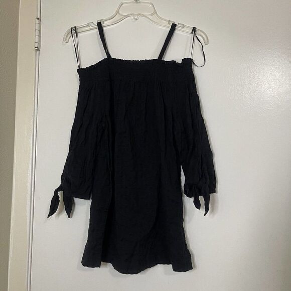 NWOT CASLON long sleeve cold shoulder cotton tunic top size Small - Picture 1 of 5